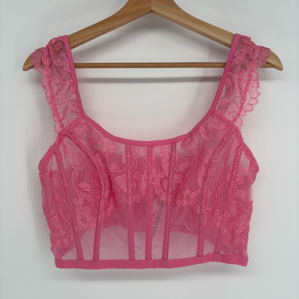 Victorias Secret Corset Top Pink Lingerie